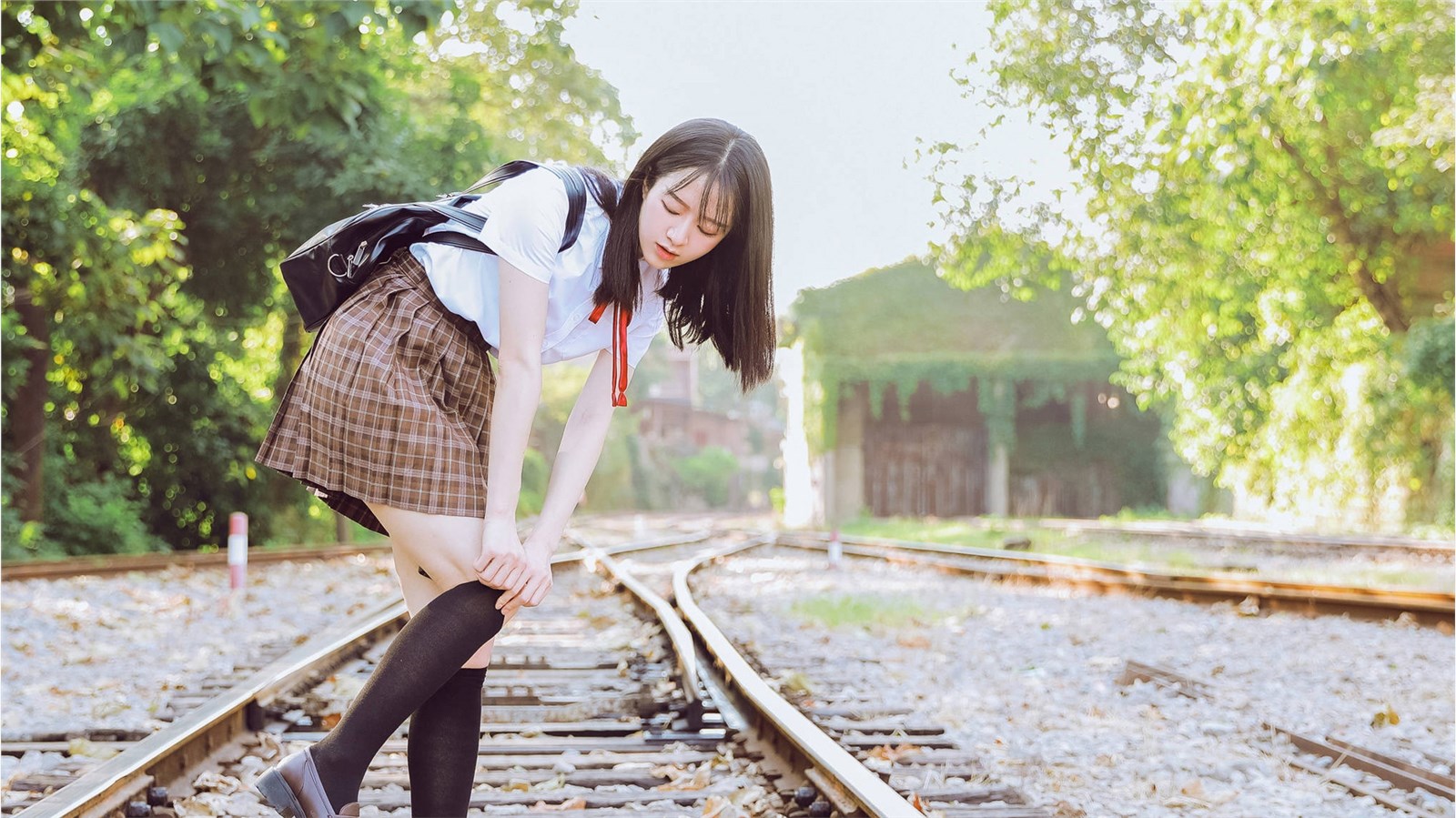Pure primary school sister outdoor fresh photo(8)